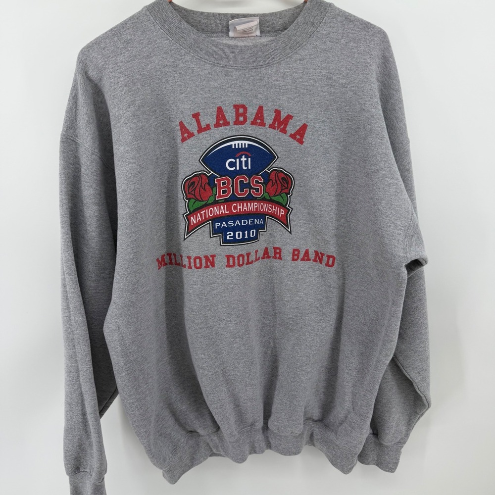 Alabama Million Dollar Band‎ 2010 BCS National Championship Gray Sweatshirt L